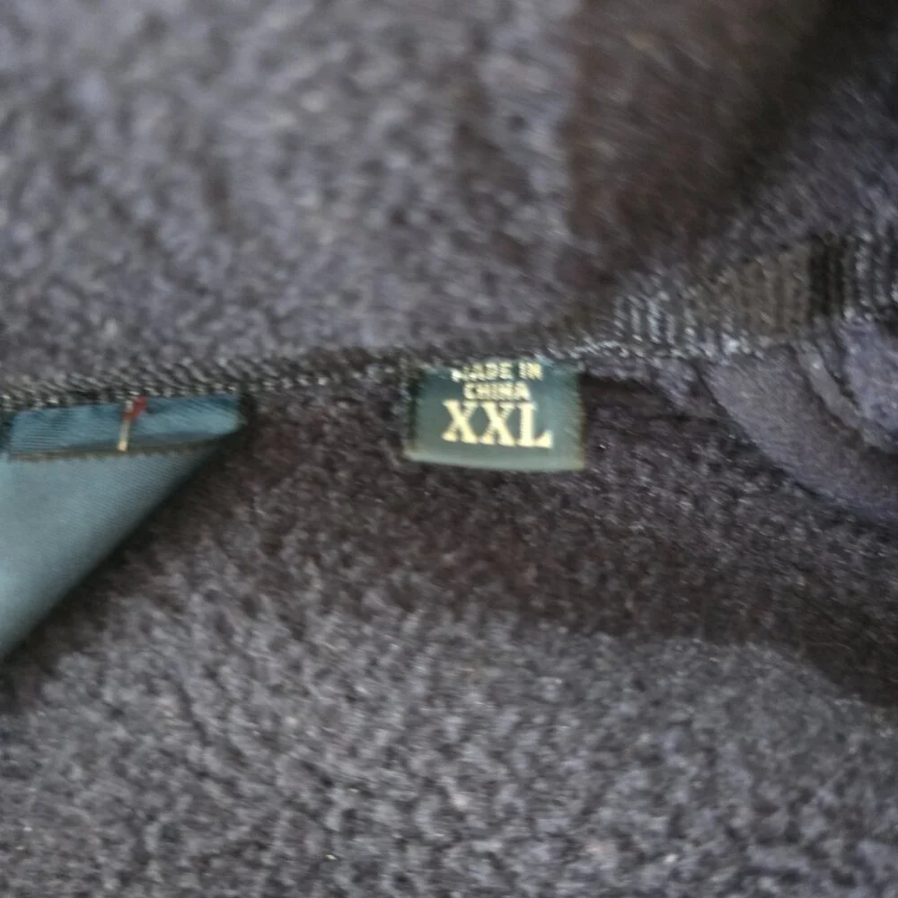 Polo Ralph Lauren Men's Fleece Vest Zip Out Hood‎ Pockets Pony Logo Navy Red XXL